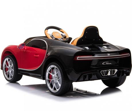Elektrické autíčko bugatti chiron červené,