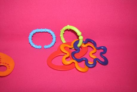 Oball hryzátko krúžky - tvary, 