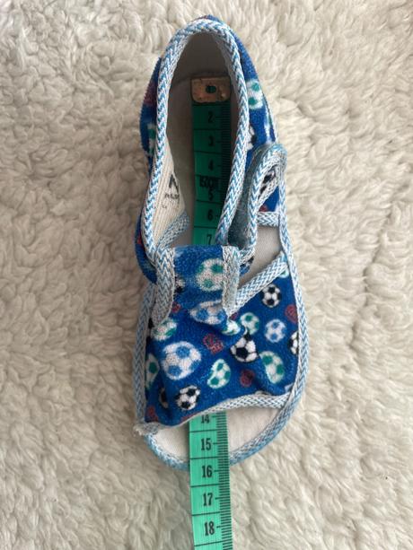 Modre papucky s futb.loptami manik, manik,23