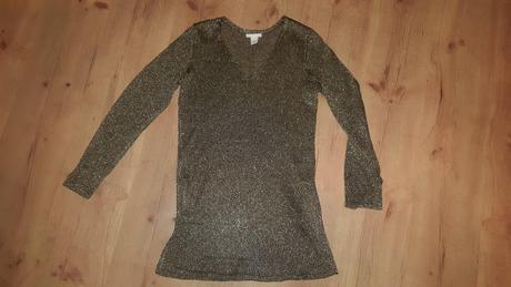 Zlatý sveter, xs, h&m,xs