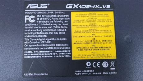 Switch asus gx-1024x 24 portový, 100 mbit, asus