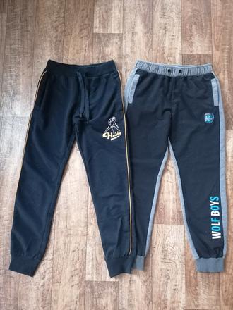 2x teplaky, velk. 140-146, 140