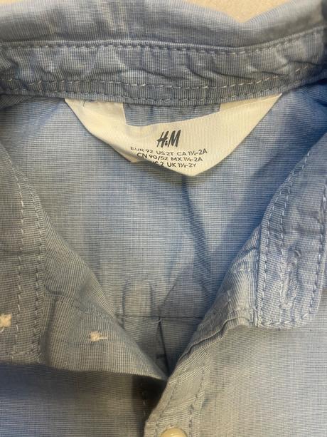 Letná bavlnená košieľka, h&m,92