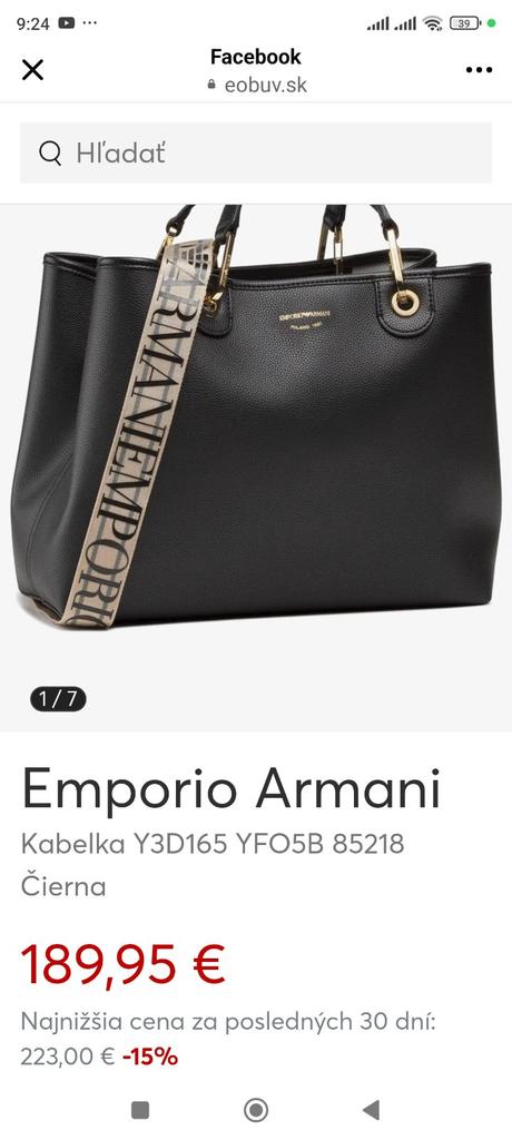 Kabelka armani, armani