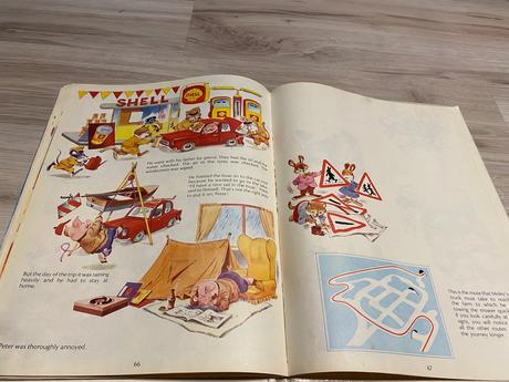 Stará retro obrázková kniha watch your step 1976,