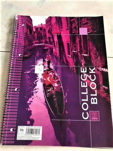 Malý špirálový blok a4 college 2 ks, 