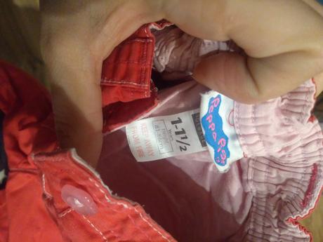 Nohavice 80/86 peppa pig unisex, george,86