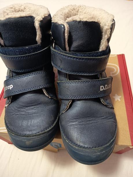 Zimné topánky dd step svietiace v tme, vd 19 cm, d.d.step,30