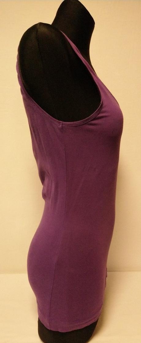 Dámsky tmavo fialový elastický top, h&m, s, h&m,s