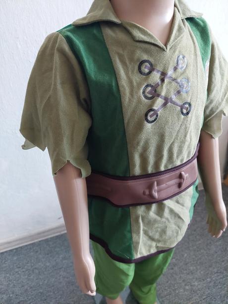 Peter pan dvojdielny kostým rubies veľ.110-116,