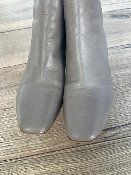 Kožené kotnicky, zara,37