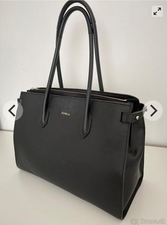 Kozena cierna kabelka znacky furla, furla