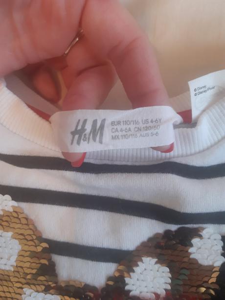 Mikina vratane postovneho, h&m,116