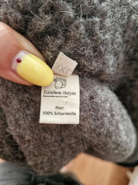 Oversize bunda z ovčej vlny, xl
