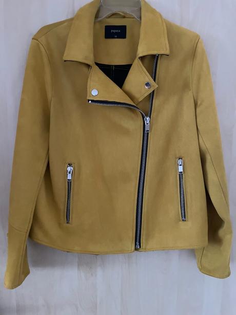 Bundička z brúseného semišu, papaya,l