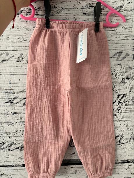 Mušelinové nohavice, new baby,86