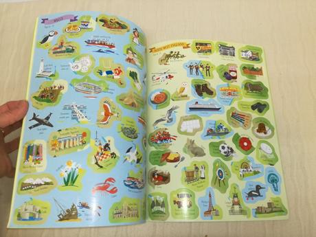 Usborne sticker picture atlas great britain su19, 