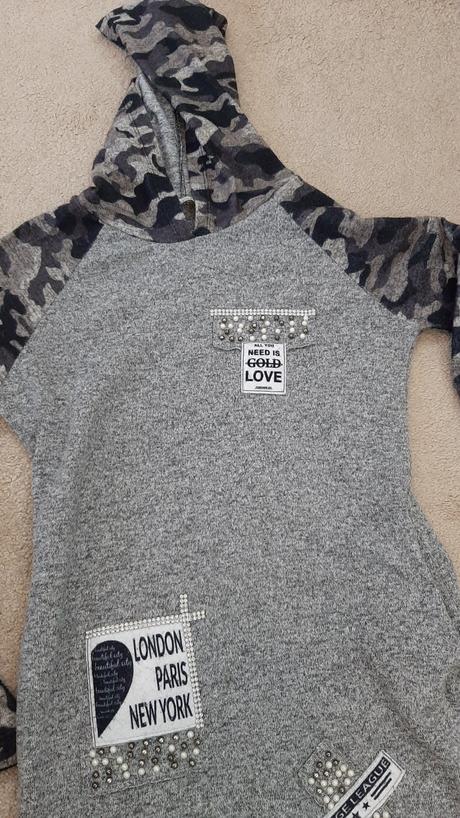 Športovo elegantné úpletové šaty s vreckami, 158