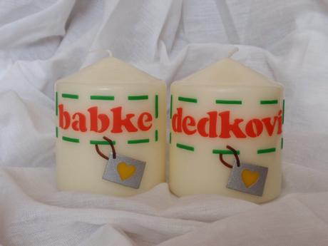 Sviečky s textom, 