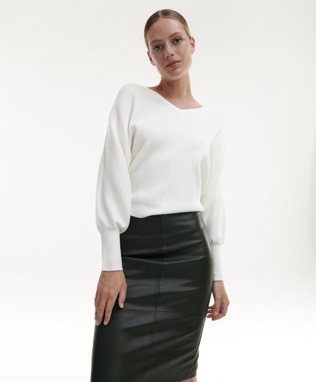 Krémový pulover, reserved,40 / 42 / 44 / l / m