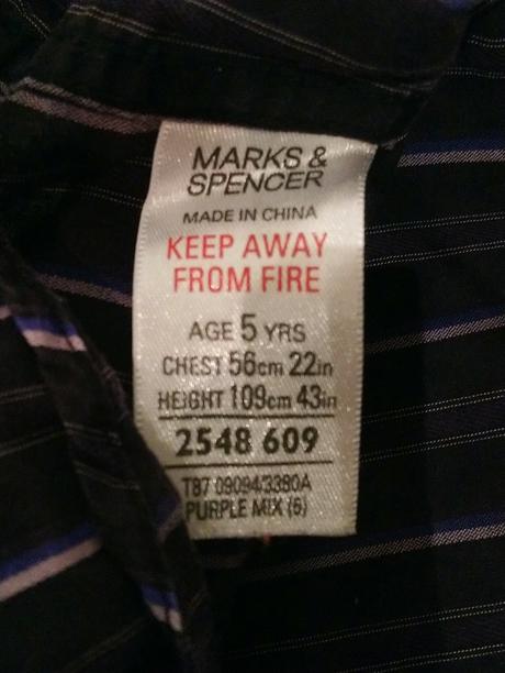 Chlapčenská farebná košela, autograph, marks & spencer,110