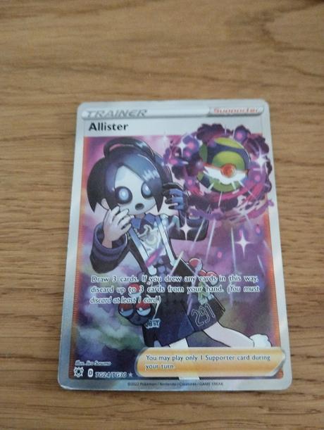 Pokemon karta allister,