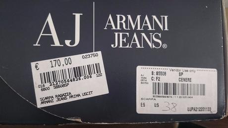 Tenisky armani jeans, armani,38