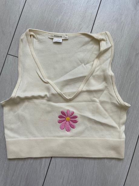 Nenosený croptop, reserved,xs
