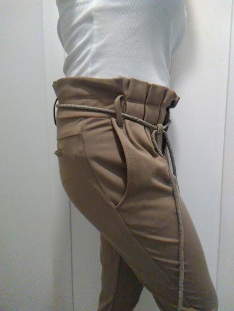 Elastické nohavice s vysokým pásom, vero moda,s