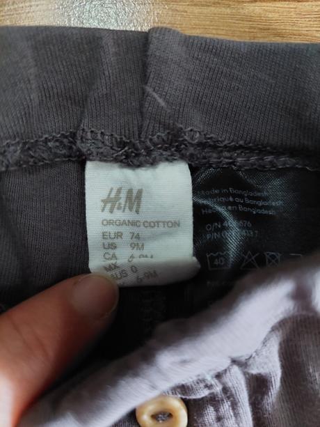 Tenke teplaky 2 ks (s postou), h&m,74