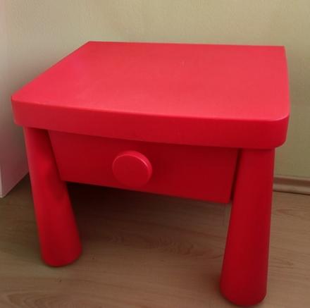 Detský nočný stolík ikea mammut so zásuvkou, 