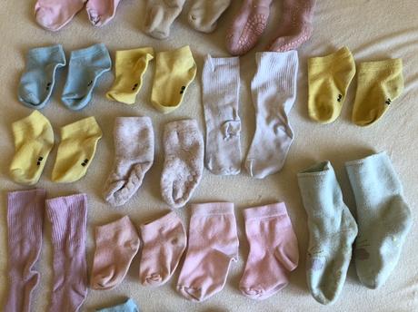 49 párov bavlnených ponožiek, f&f, h&m, 19 - 25, 19
