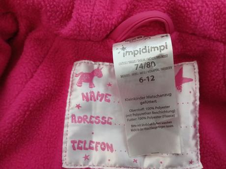 Zatepleny overal do dazda 74/80, impidimpi,80