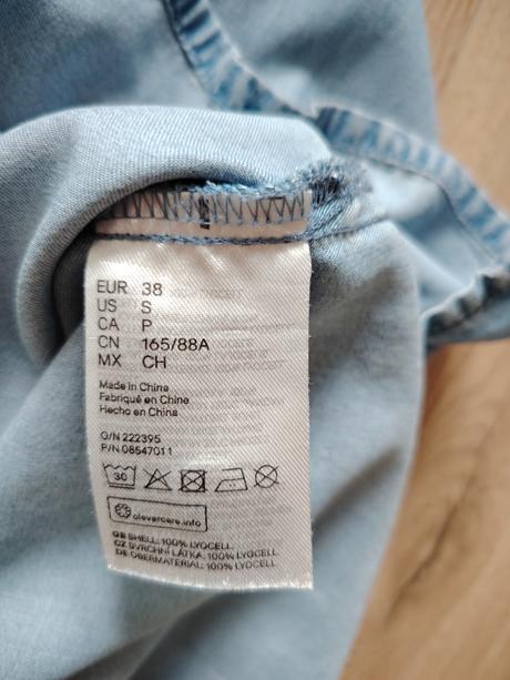 Riflová košeľa h&m, h&m,38