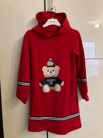 Mikinové šaty, 128