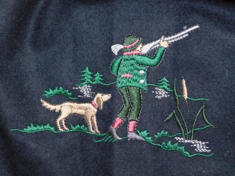 Luxusna trachten vlnena sukna/kroj,navy farby, 36