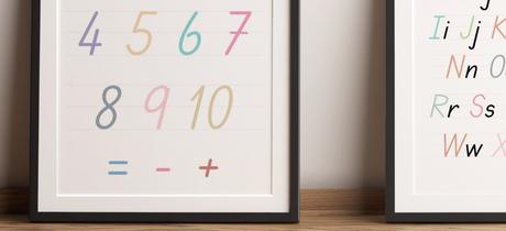 Plagáty montessori, 