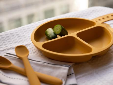 Lila & jack silikónová jedálenská sada (light blue, 