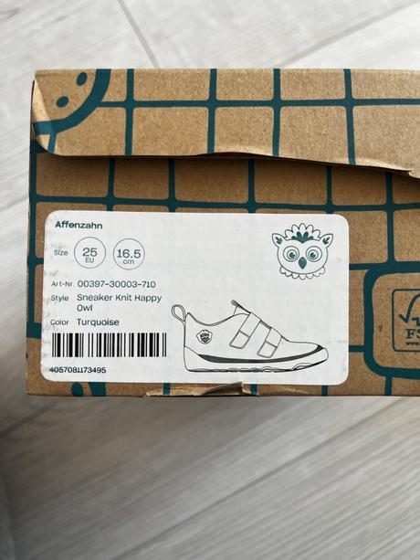 Tyrkysové barefoot tenisky affenzahn 25, affenzahn,25