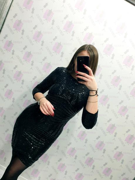 Čierne šaty s flitrami s, s