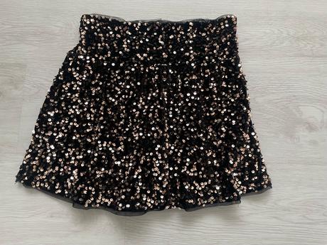 Dievčenská sukňa s flitrami., zara,140