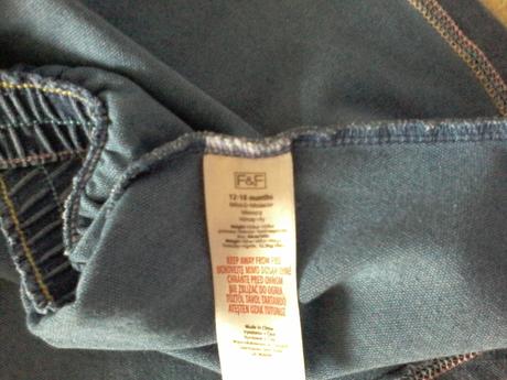 Kruhová rifĺová suknička, f&f,86