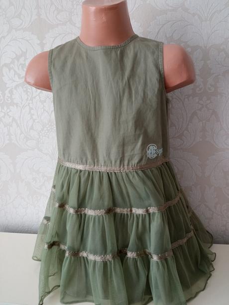 Dievčenské khaki šaty esprit (2-3 r), esprit,92