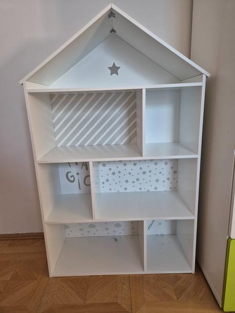 Knižnica/polica domček, 