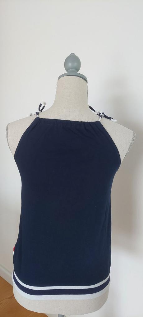 Slowfashion stromli námornícke tričko, s