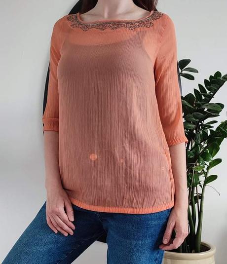 Lososová blúzka sisley, sisley,xs