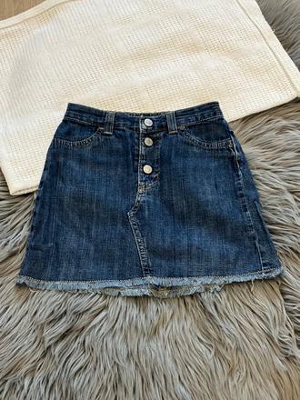 Dievčenská rifľová sukňa so strapcami (18 mes.), benetton,86