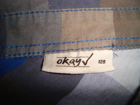 Kockovaná košeľa., okay,128