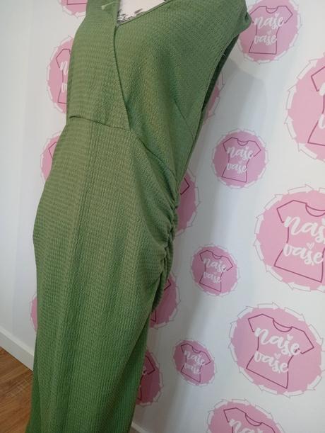 Midi zelene šaty, xl