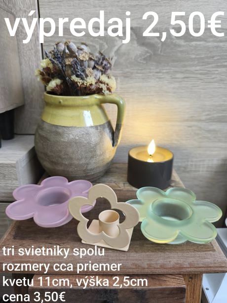 Svietniky spolu tri kusy, 